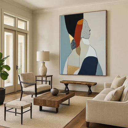 Abstract Female Figure Art for Feminist Home Study & Art - Themed Women’s Lounge STSC1064