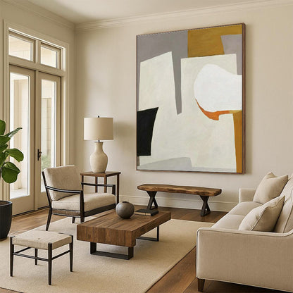 Minimalist Geometric Art for Modern Office Lounge & Scandinavian - Style Home DLZ1500