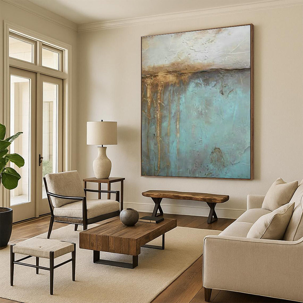 Textured Patina - Like Abstract Art for Industrial Loft & Art Gallery DLZ1198