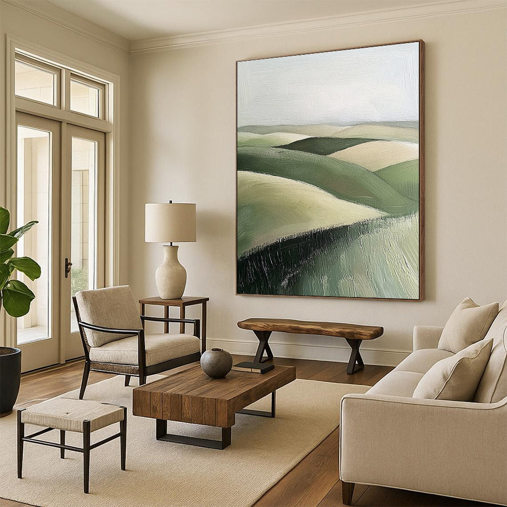 Rolling Green Hills for Modern Home Office & Nature - Inspired Gallery STSC876