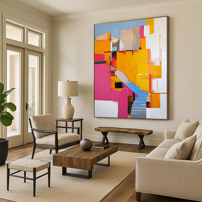 Architectural Abstract Art for Patio & Garden Room STSC668