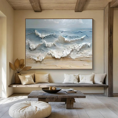 Sea Wave Relief Art for Nautical - Themed Yacht Club Bars DLZ3180