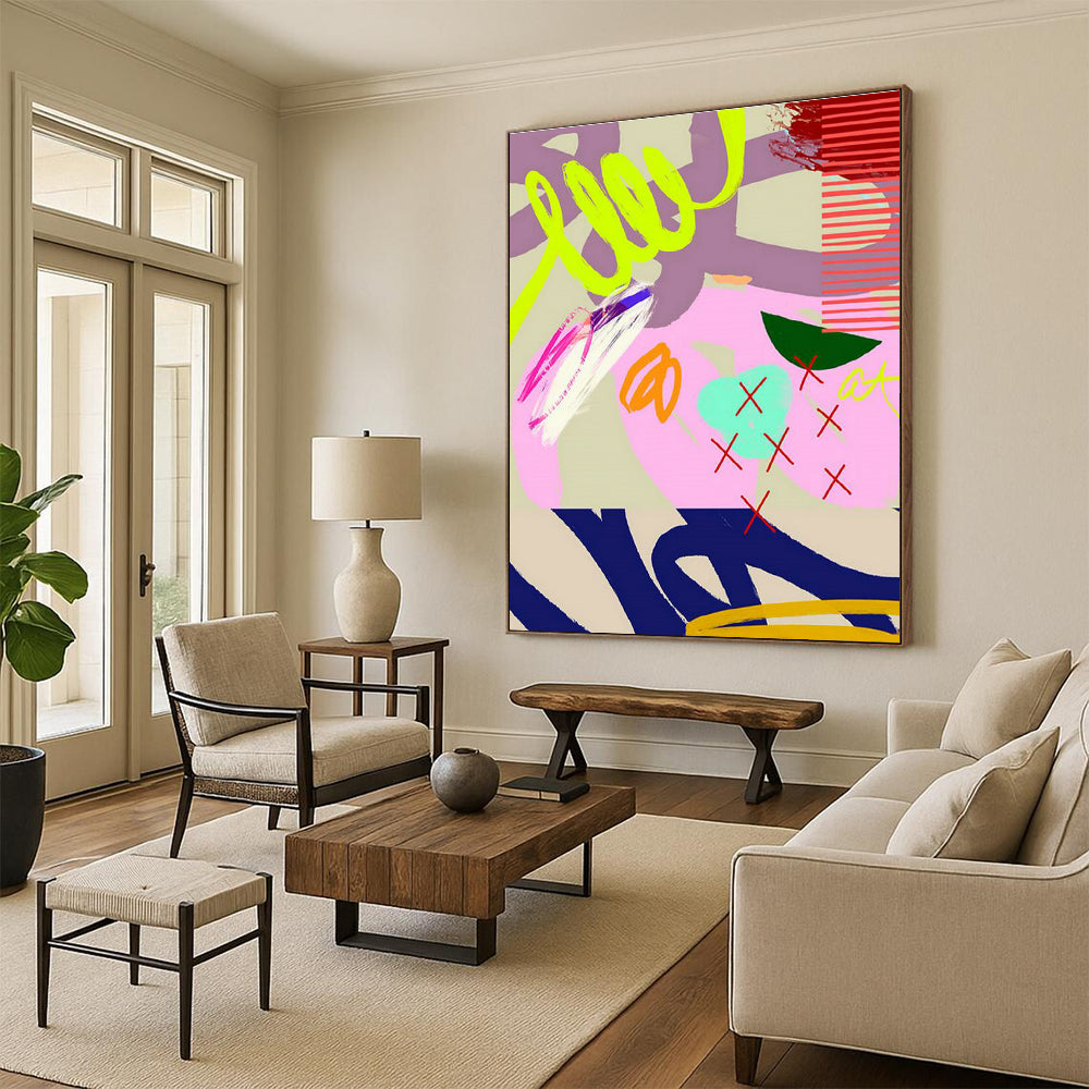 Neon Pink - Purple Art for Youth - Focused Retail Storefronts DLZ0132