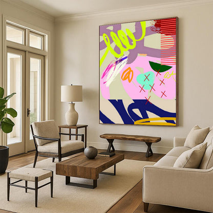 Neon Pink - Purple Art for Youth - Focused Retail Storefronts DLZ0132