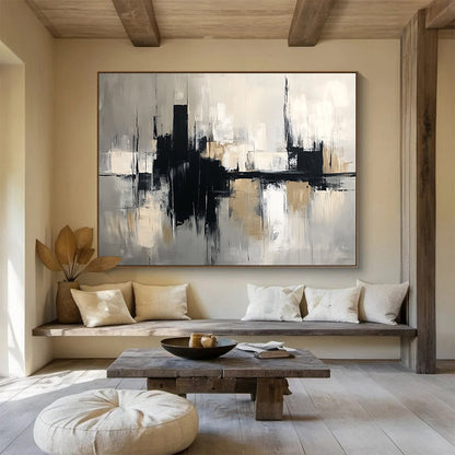 Abstract Cityscape Art for Urban Loft & Business Office SC017