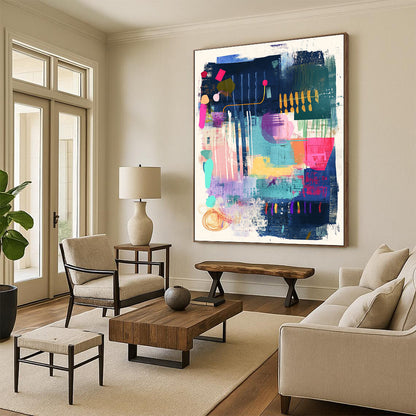 Modern Abstract Shapes for Urban Loft Living Room & Avant - Garde Art Gallery STSC967