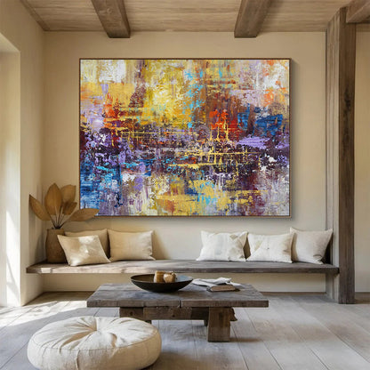 Colorful Urban Abstract Art for Creative Coworking Spaces DLZ2538