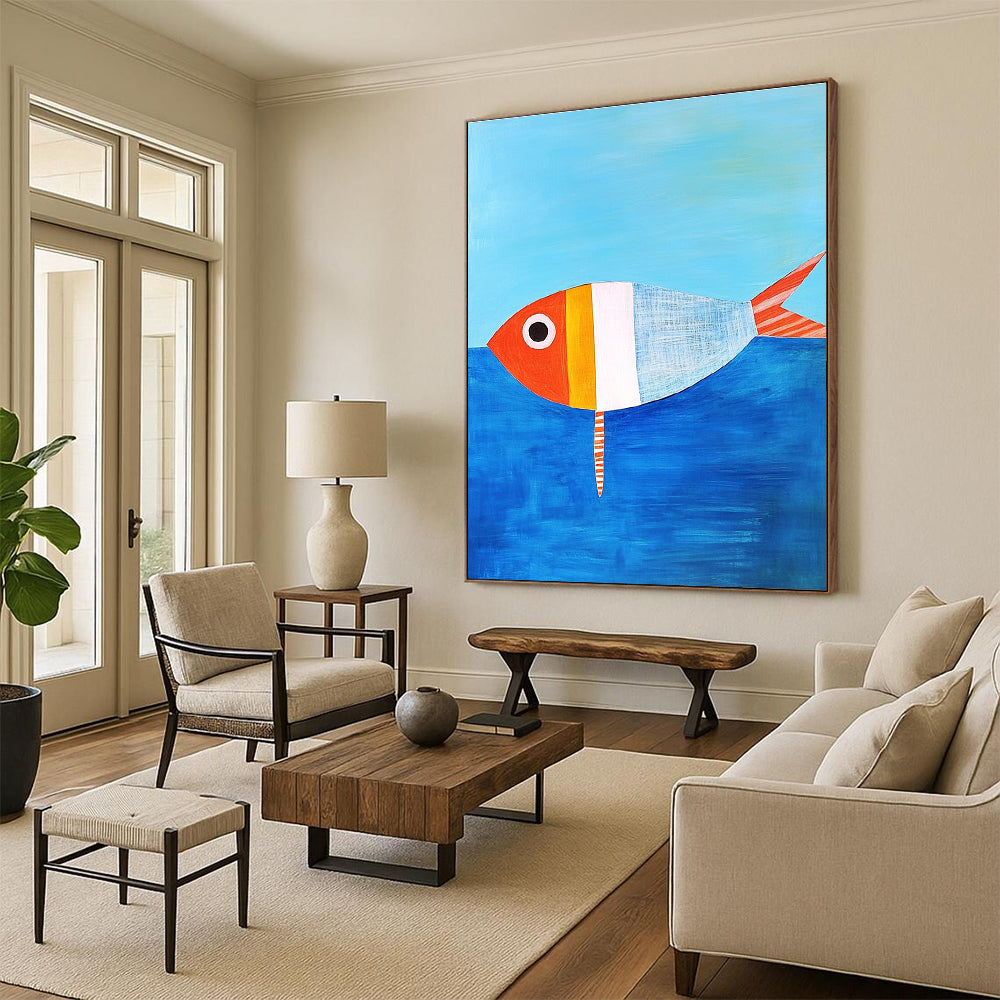 Colorful Striped Fish for Coastal Nursery & Seafood Restaurant STSC1187