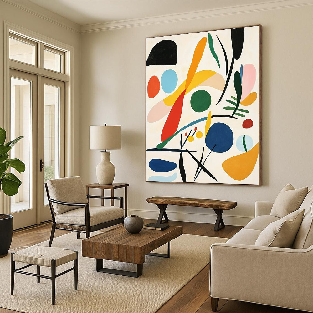 Colorful Abstract Forms for Vibrant Playroom & Creative Office Space STSC1244