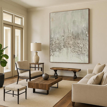 Light Grey Textured Art for Office & Hallway DLZ0416