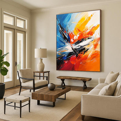 Dynamic Colorful Abstract Art for Studio & Lounge STSC703
