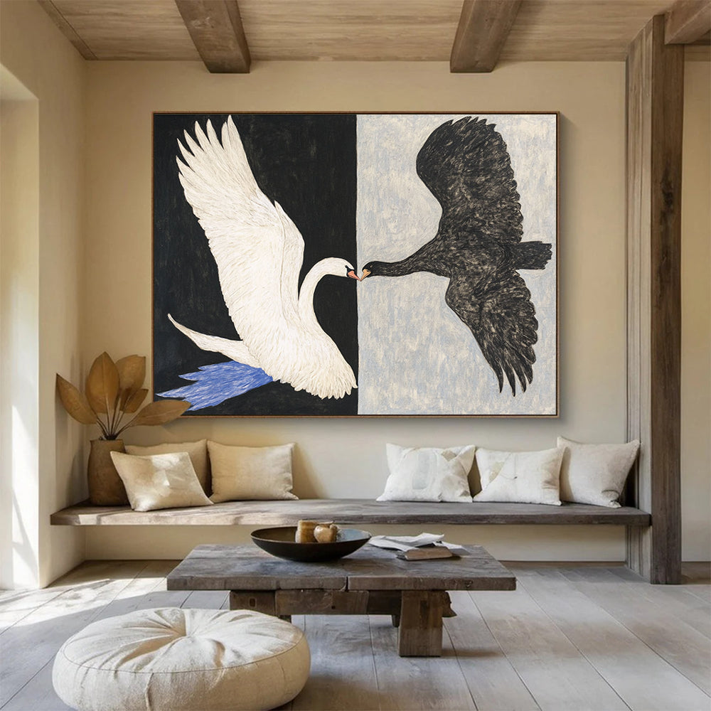 Symbolic Bird Art for Modern Art Gallery & Philosophy Library SC558