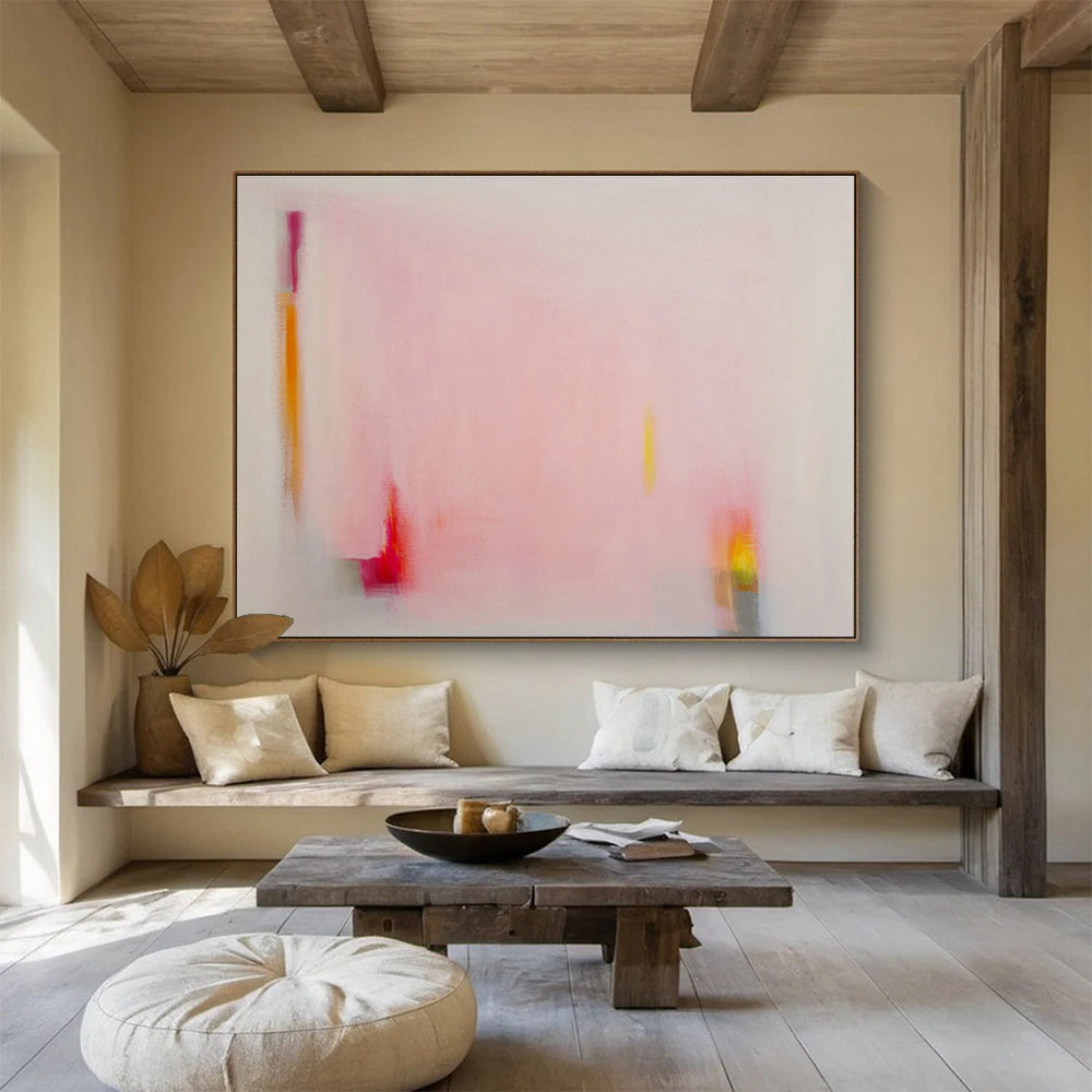 Light - Pink Minimalist Abstract Art for Delicate Nurseries DLZ2408