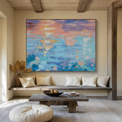 Colorful Coastal Abstract Art for Beachfront Vacation Rental DLZ3046