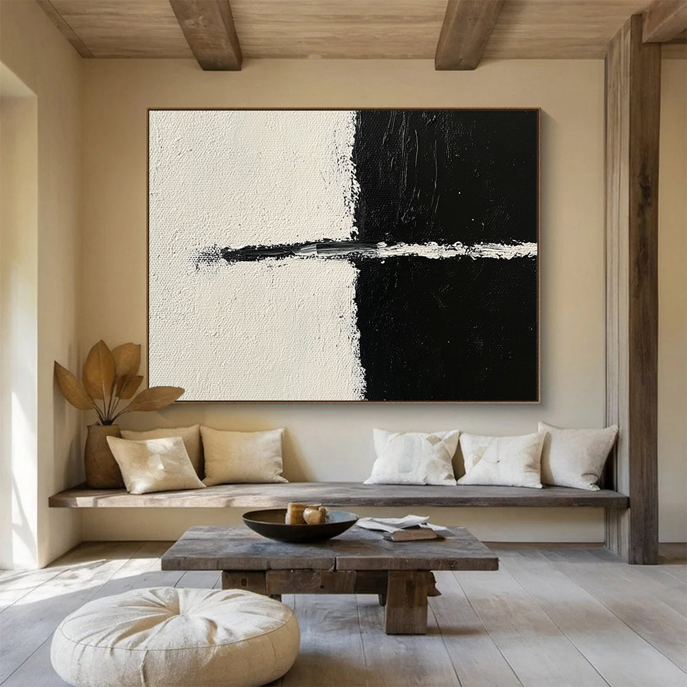 Minimalist Black & White Art for Contemporary Office & Scandinavian - Style Bedroom SC141
