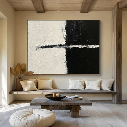 Minimalist Black & White Art for Contemporary Office & Scandinavian - Style Bedroom SC141