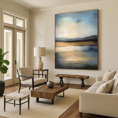 Abstract Landscape Impressionistic Art for Bohemian - Style Lounge & Creative Home Studio STSC1495