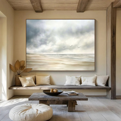 Serene Coastal Art for Seaside Cottage & Yoga Studio SC616