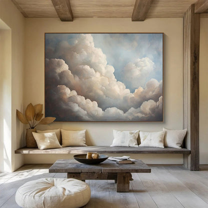 Cloud Oil Painting for Serene Bedroom Ceiling Overlooks DLZ2566