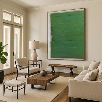 Green Vertical Lines Art for Bedroom & Office DLZ0322