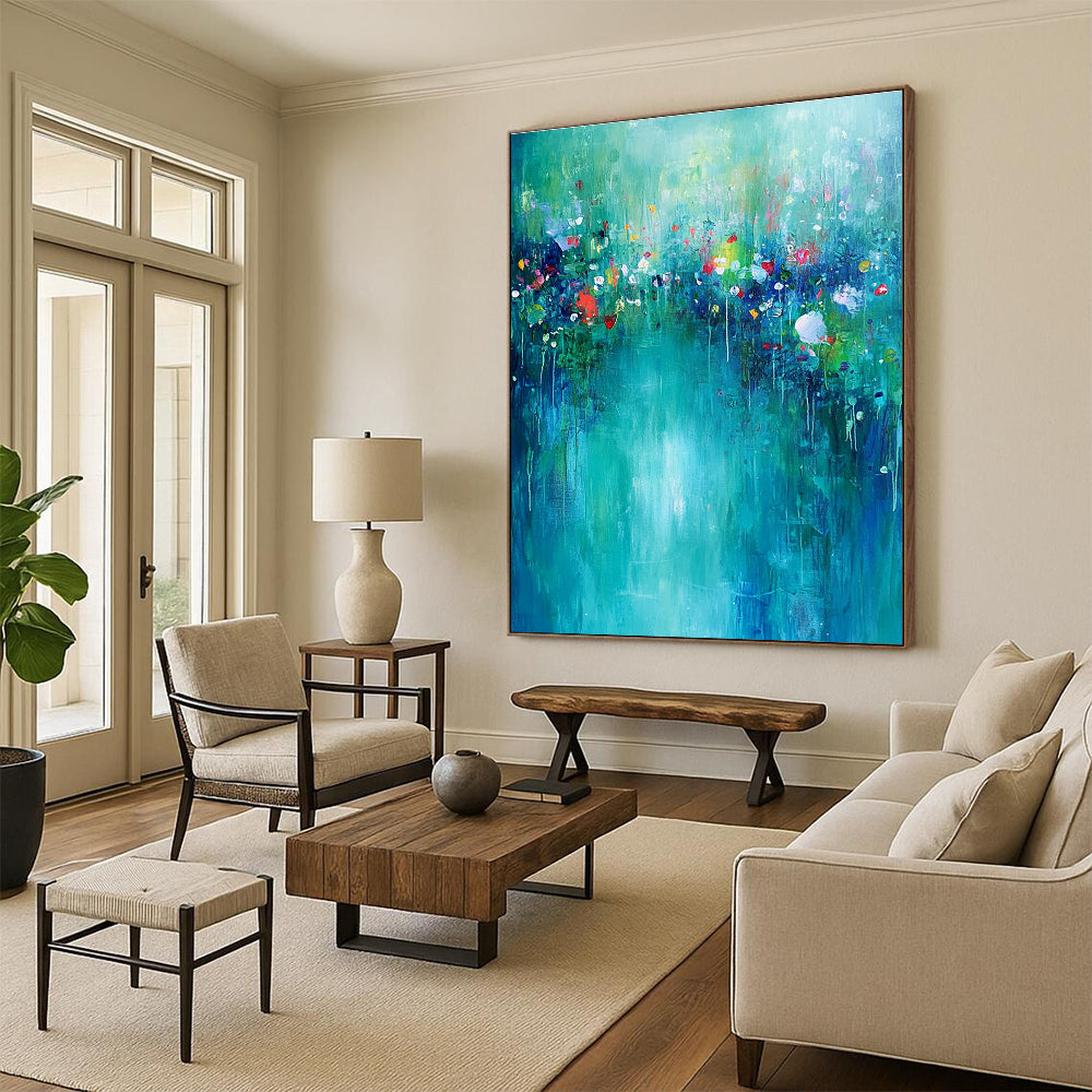 Dreamy Floral Riverbank for Romantic Garden Party Space & Feminine Home Office STSC274