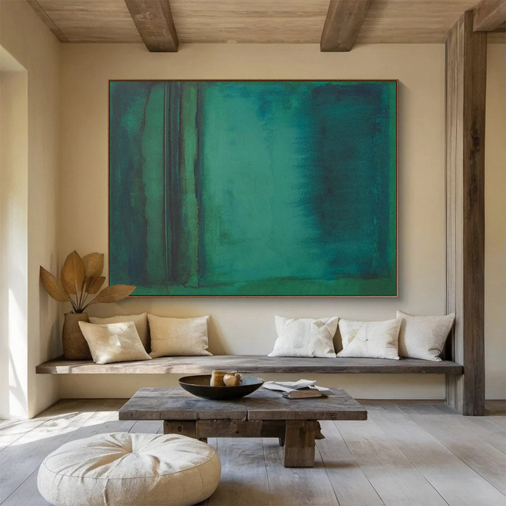 Blue - Green Gradient Abstract for Spa Relaxation Room DLZ2999