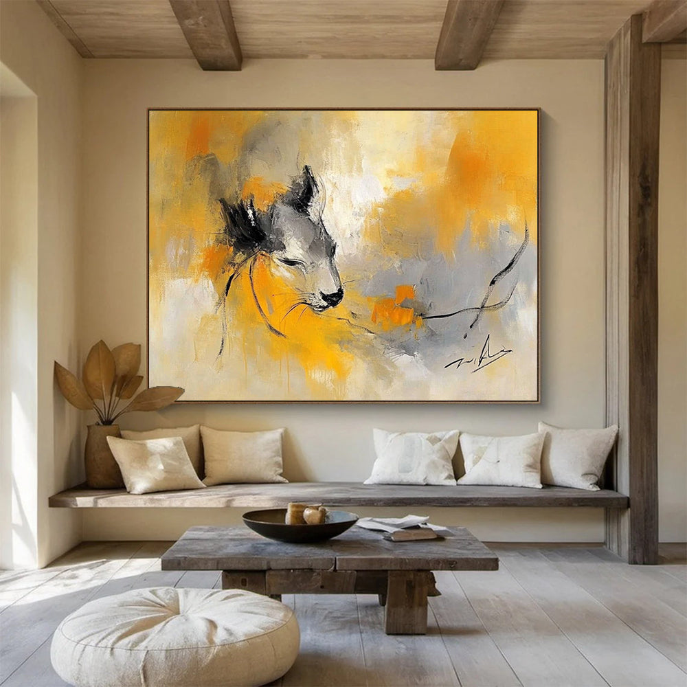 Abstract Animal Portrait Art for Nature - Inspired Nursery & Artistic Pet - Lover’s Home SC335