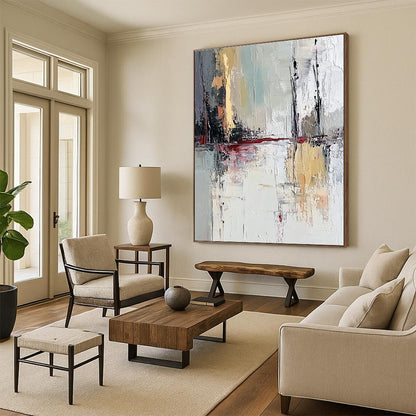 Colorful Abstract Reflection for Artistic Café & Bohemian Living Room STSC601