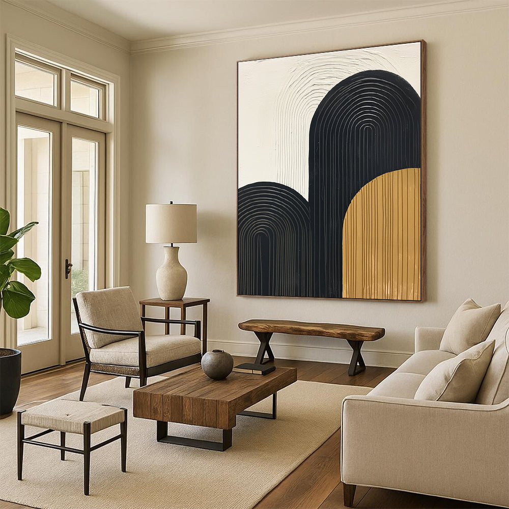 Arched Geometric Shapes for Mid - Century Modern Home & Minimalist Office STSC570