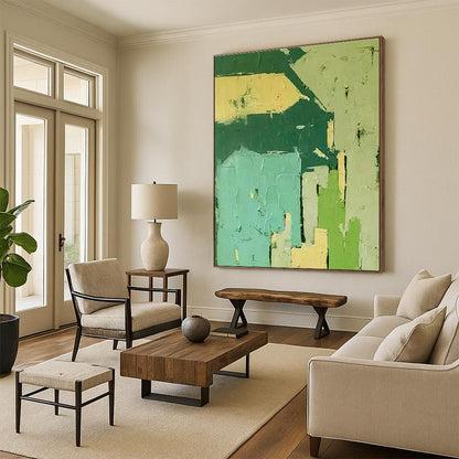 Color - Block Geometric Art for Modern Office Reception DLZ0282