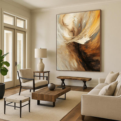 Abstract Figure Art for Art Gallery Exhibition & Bohemian Home Bedroom DLZ1701