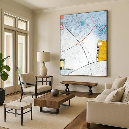 Geometric Line Abstract Art for Architectural Firm & Home Study DLZ1099