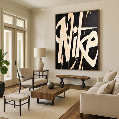 Black and White Nike Graffiti for Streetwear Store & Urban Art Studio STSC1139