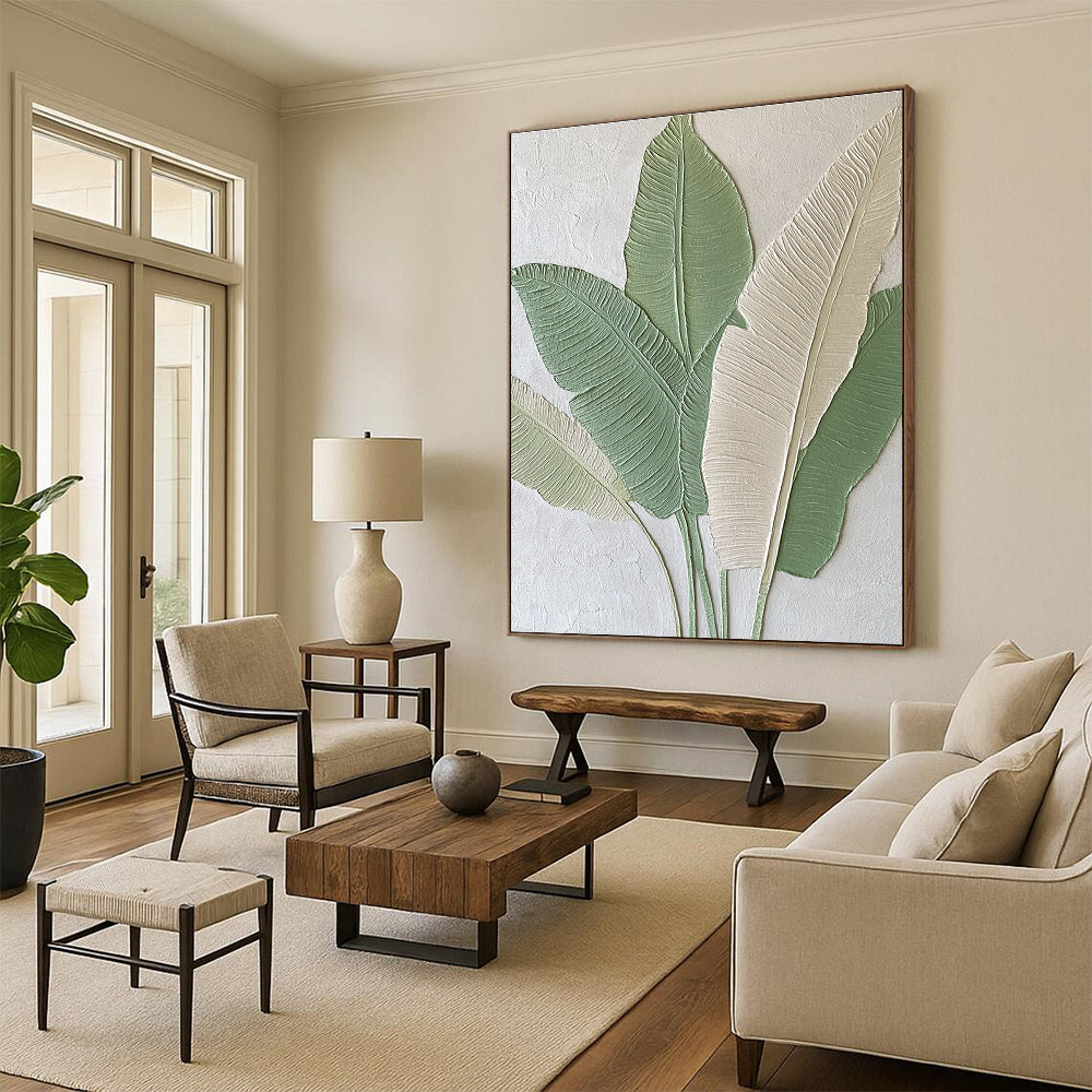 Tropical Relief Art for Beach House & Jungle - Themed Café STSC001