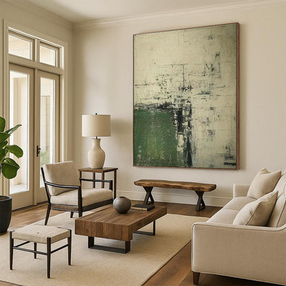 Minimalist Abstract Art for Scandinavian Home Office Focus Zones DLZ0262