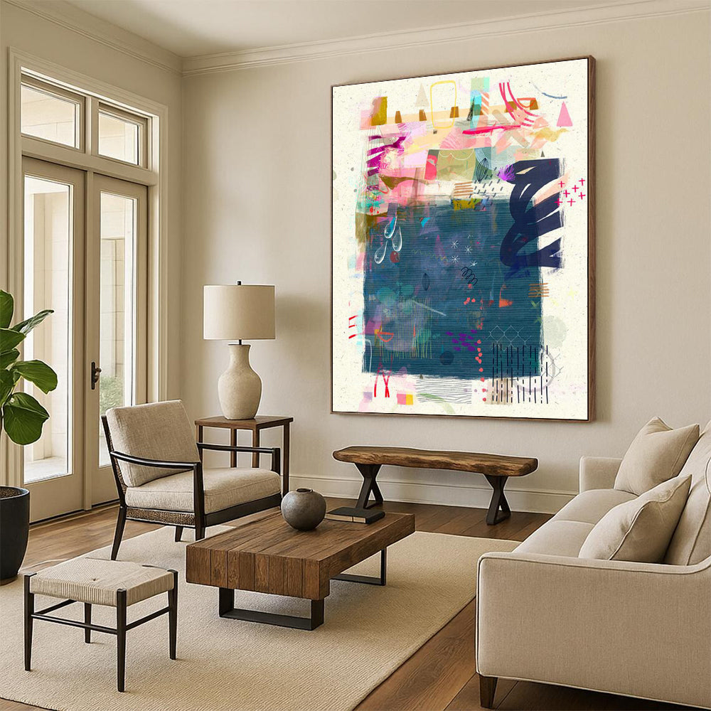 Colorful Collage Art for Creative Agency Meeting Rooms DLZ0096