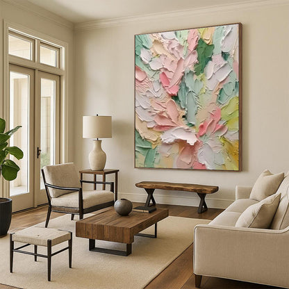 Pastel Flower Palette Art for Minimalist Nursery & Spring - Themed Tea Room DLZ1404