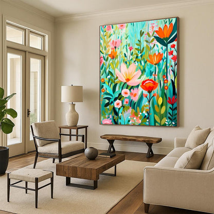 Flat - Style Flower Garden Art for Nursery & Boutique DLZ2295