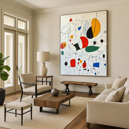 Colorful Symbolic Abstract Art for Playroom & Creative Studio DLZ1191
