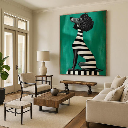 Poodle Art for Playful Home Pet Corner Decor DLZ0216
