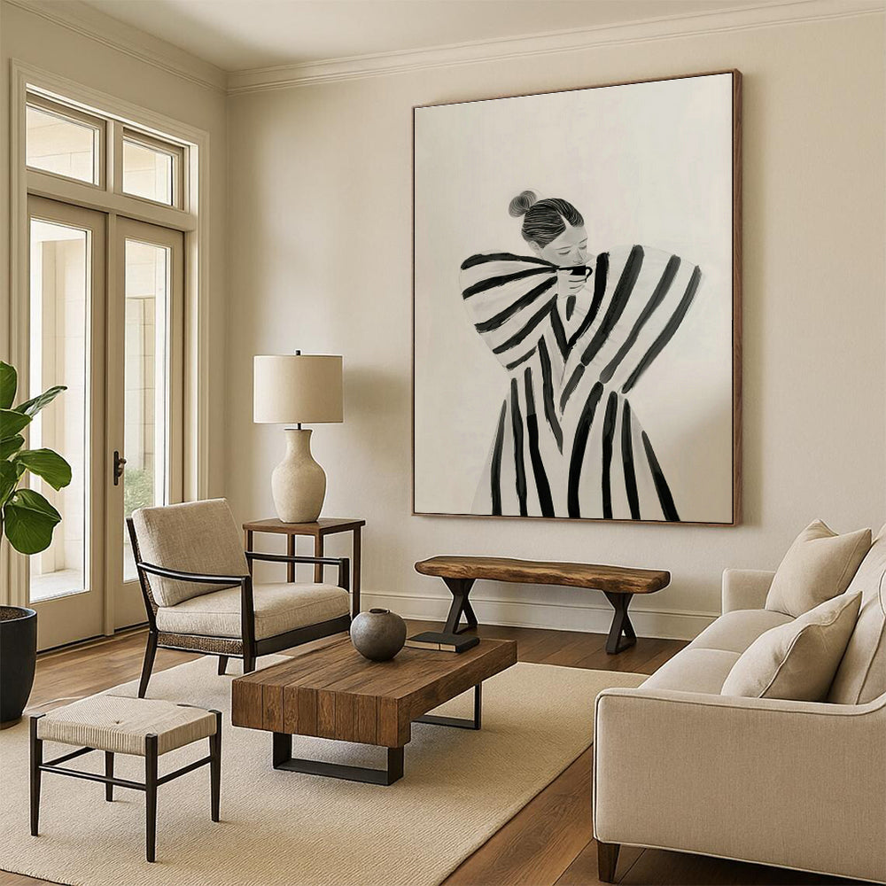 Striped - Cloth Figure Art for Bohemian Studio & Artistic Boutique DLZ0694