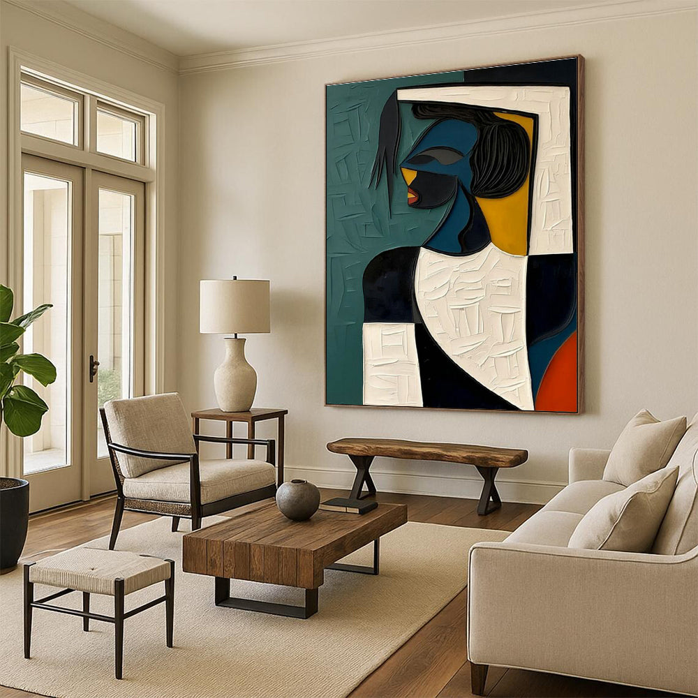 Abstract Figure Art for Bohemian Gallery & Design - Focused Space DLZ2167