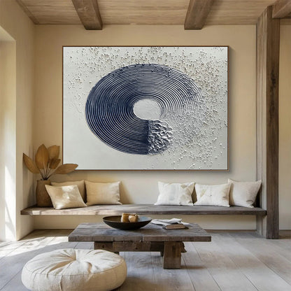 Circular Texture Relief Art for Modern Art Gallery Sculpture Corners DLZ2595