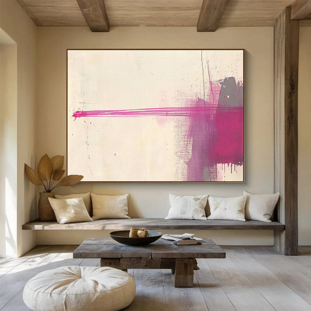 Abstract Pink Strokes Art for Modern Studio & Art Gallery SC550