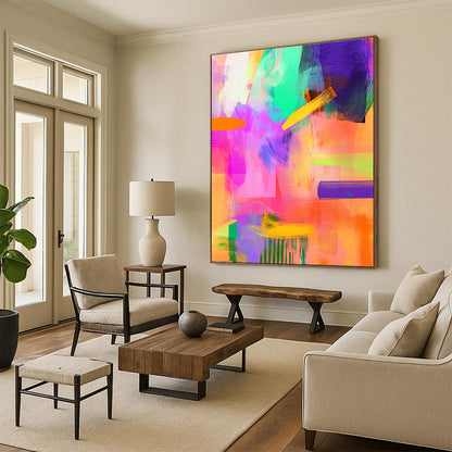 Vibrant Abstract Color Burst for Creative Studio & Modern Café STSC551