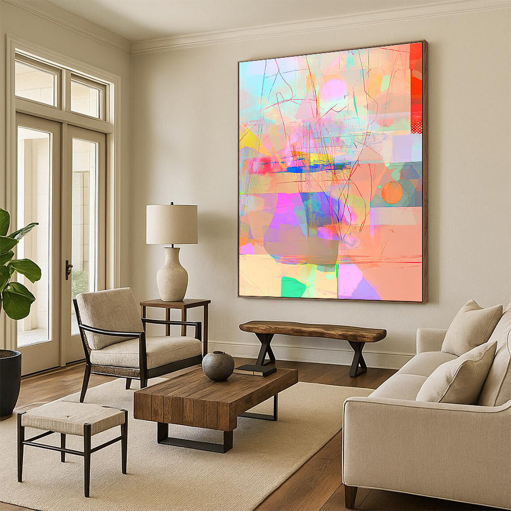 Colorful Abstract Overlay for Creative Coworking Space & Modern Art Café STSC981