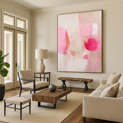 Pink Drip Abstract for Luxury Bridal Suite & Feminine - Themed Spa STSC807