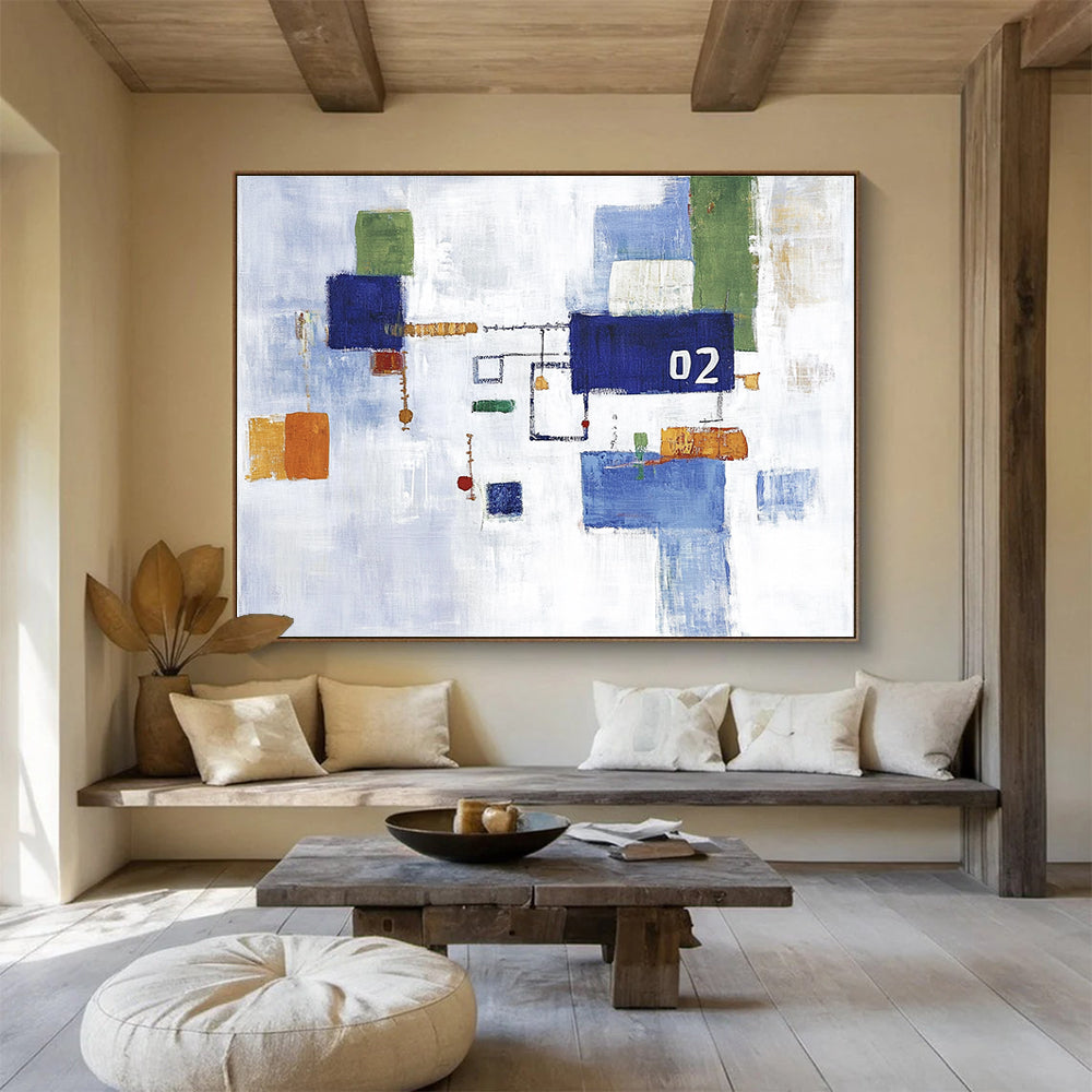 Abstract Geometric “02” Art for Modern Office & Creative Studio SC182