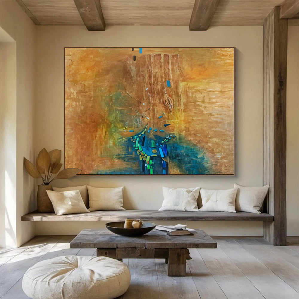 Brown - Blue Abstract Tree - Shadow Art for Creative Studio DLZ2772