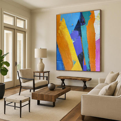 Colorful Geometric Abstract Art for Modern Living Room & Creative Office DLZ1350